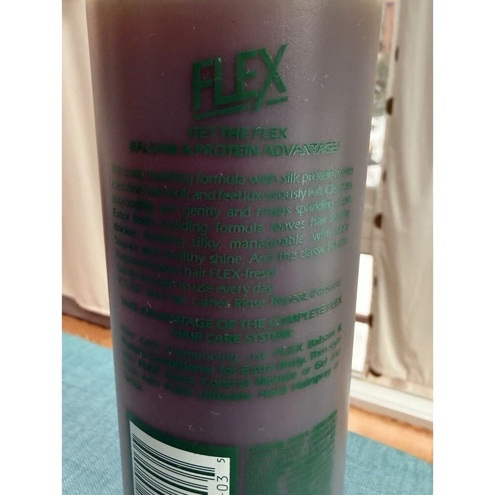 Vintage Revlon Hair Flex Balsam & Protein Body building Shampoo 18oz HTF prop